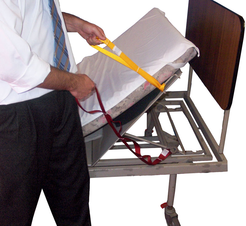Bed Back Rest Straps To Help Raise And Lower A Hospital Bed