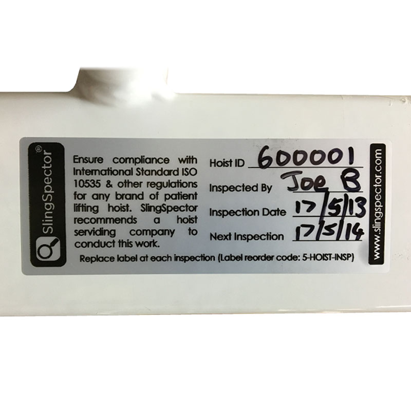 Hoist Inspection Label (20 Pack) For any brand of hoist