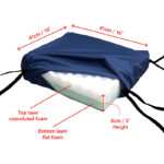 Pressure Relief Cushion with Water Resistant Cover