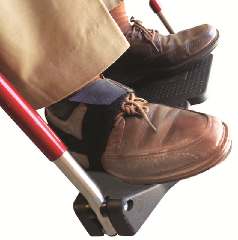 Footplate Foot Holder Straps To Hold, Brown Leather Wheelchair