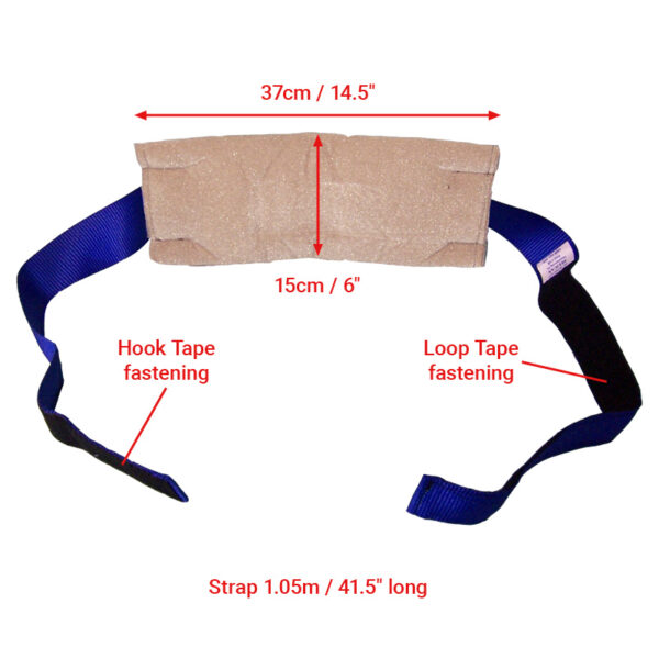 Velour Wheelchair Calf/Heel Strap