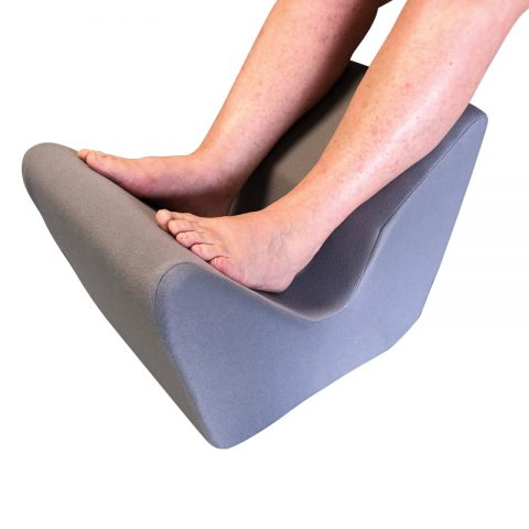 Leg Support with Grey Velour Cover