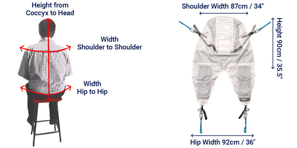 RPH Keyhole Dex Sling Double Amputee dims